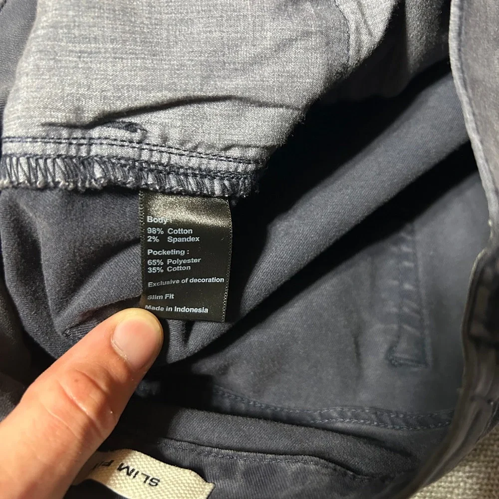Flint and Tinder 365 Pant Mens 33x30 (Fits 35x30) Charcoal Grey Slim Fit Stretch